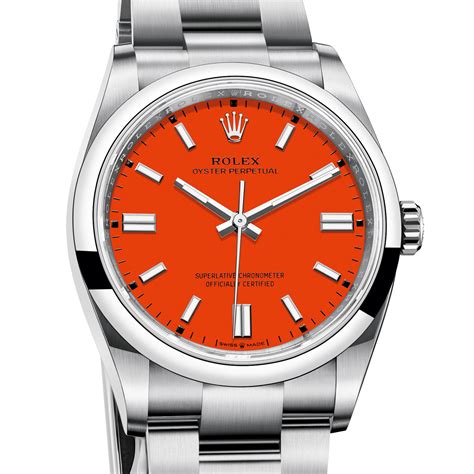 orange dial Rolex